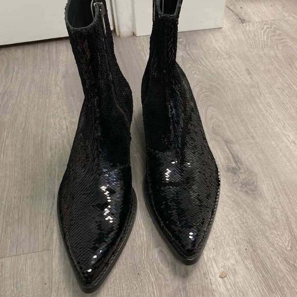 Martin Maison Margiela Sequin cowboy boots. Size USA 41 IT. $1195 - Picture 8 of 14